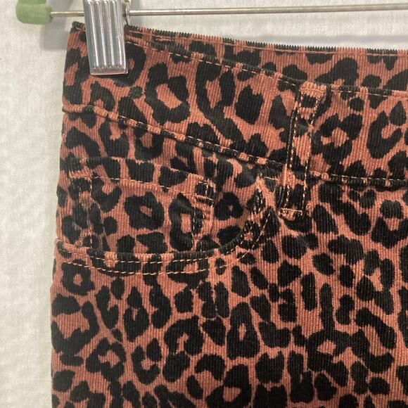 Loft's Made and Loved Women's Size 2 Leopard High Raised Skinny Corduroy Pants - Picture 3 of 6